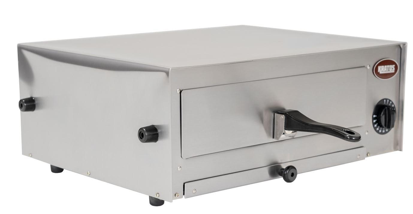 Kratos 29M-004 Countertop Electric Pizza Oven, 120V, 1450 Watts, Stainless Steel Pizza Oven Cooks Pizzas up to 12" in Diameter