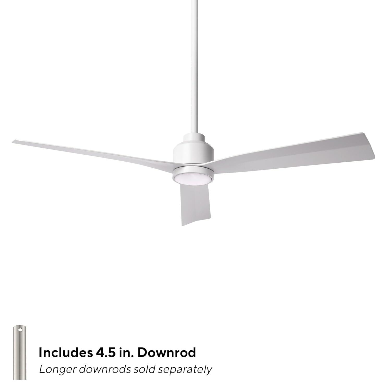 52" Smart Home Compatible 3 Blade Smart Ceiling Fan with Remote
