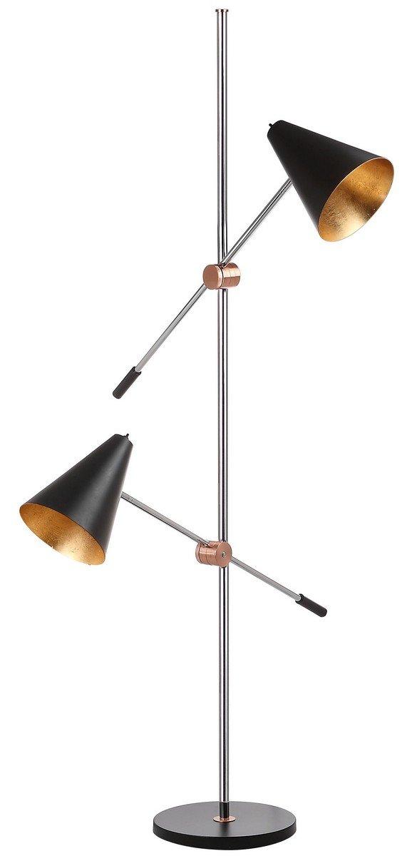 Reed Floor Lamp - LIT4518 - Chrome/Black - Safavieh