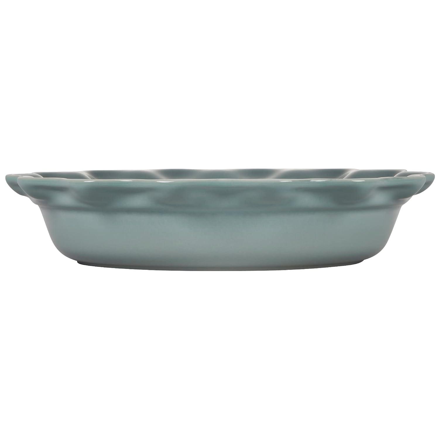 Le Creuset ® Heritage 9" Sea Salt Ceramic Pie Dish