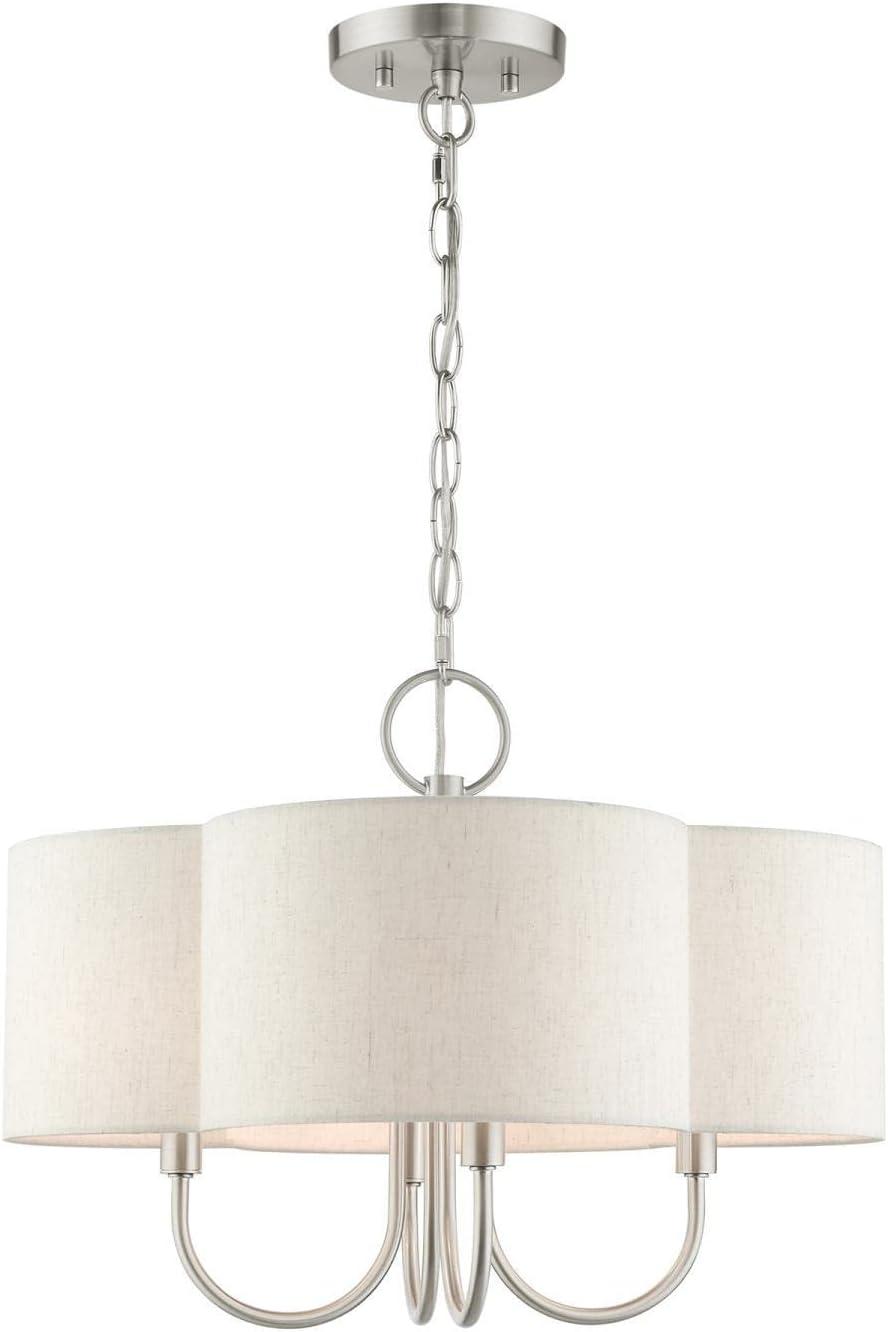 Livex Lighting Solstice 4 - Light Chandelier in  Brushed Nickel