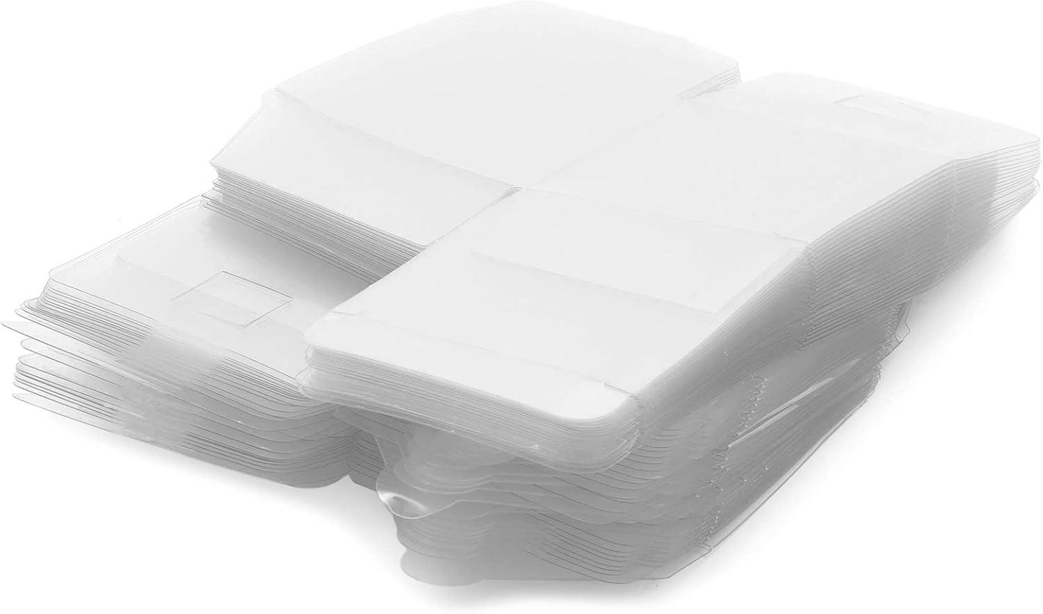 Juvale 50-Pack Clear Gift Boxes - 3x3x3 In Square Plastic Transparent Favor Boxes for Wedding, Baby Shower, Birthday Party