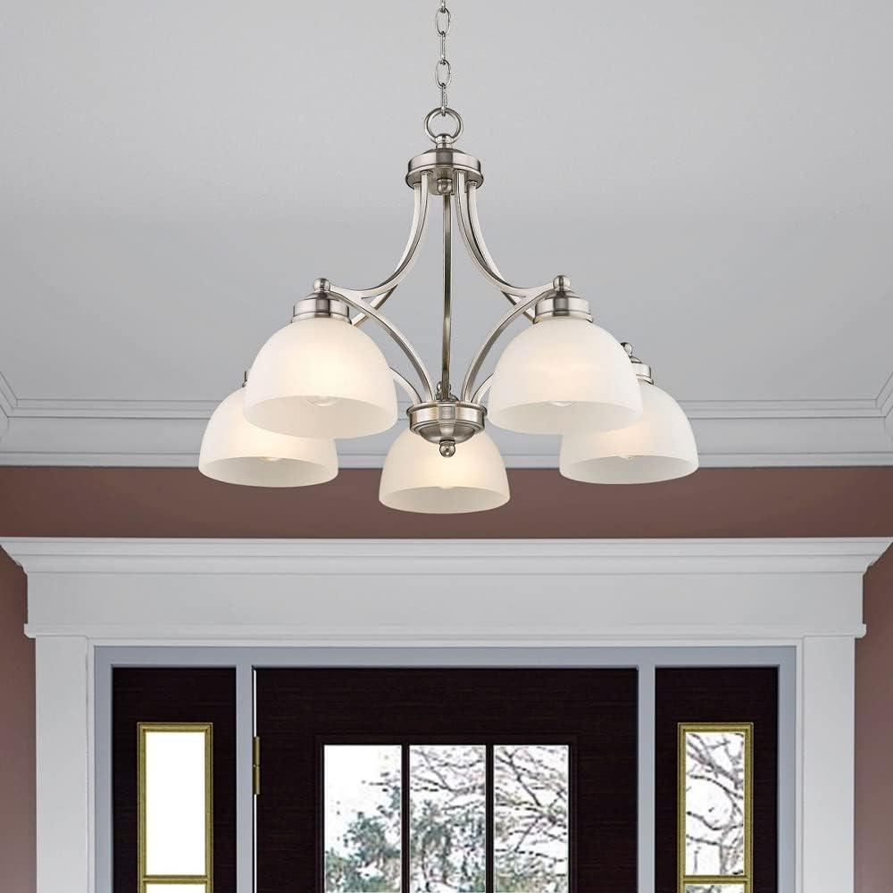 Livex Lighting Somerset 5 - Light Chandelier in  Brushed Nickel