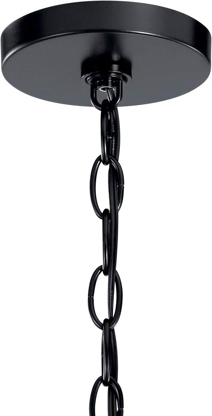 Capitol Hill Modern Black 6-Light Chandelier with Candle Sleeves