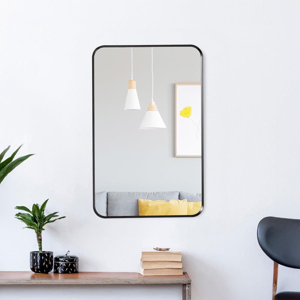 KOHLER Essential Rectangular Wall Mirror, Bathroom / Vanity Mirror with Frame