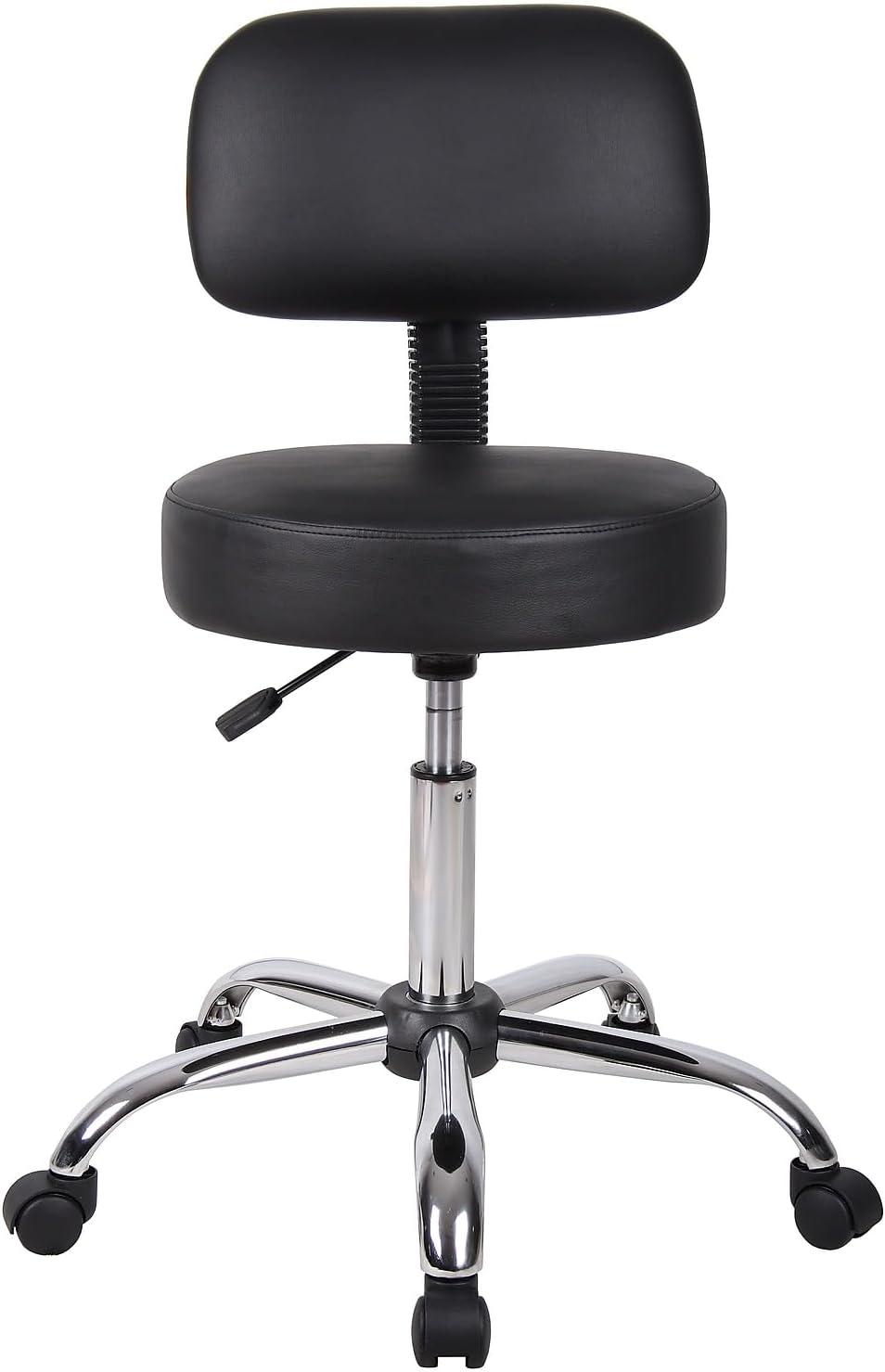 Medical Stool with Back Cushion - Boss Office Products