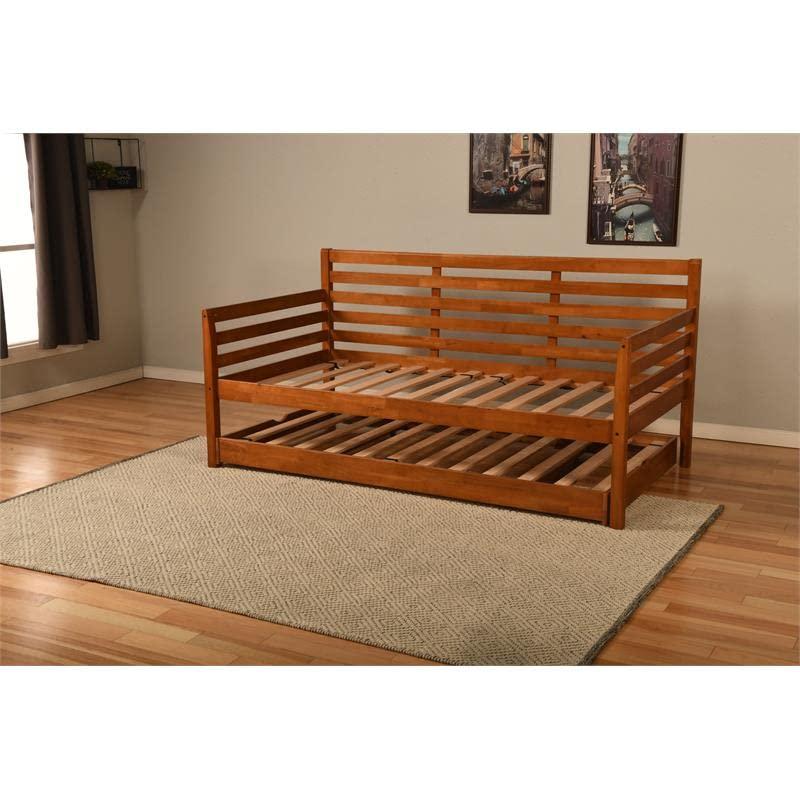 Barbados Twin Wood Daybed with Pop-Up Trundle