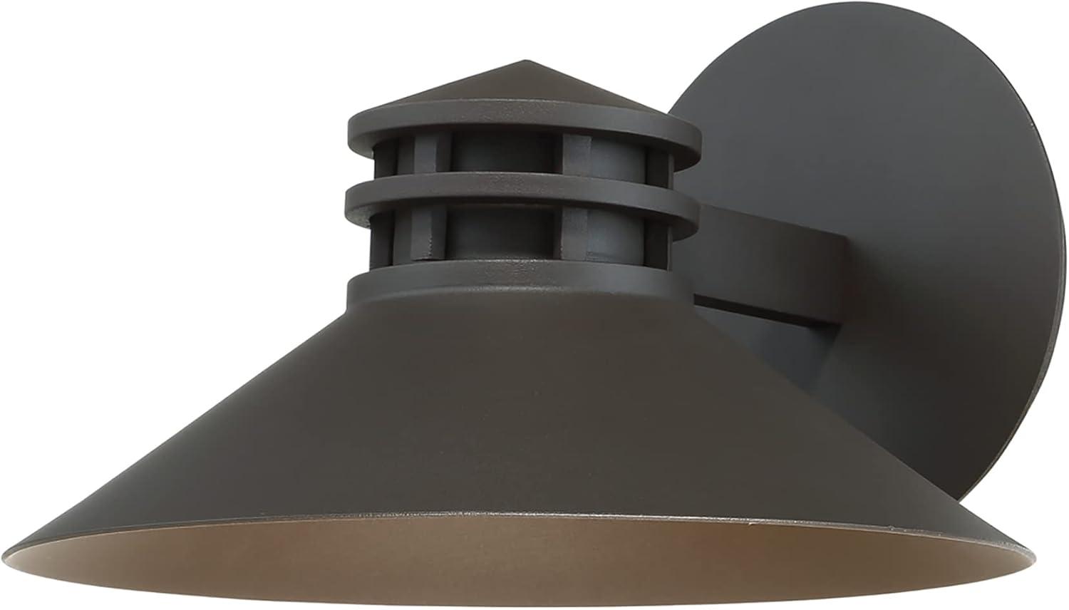 Sodor 1-Light Dimmable LED Outdoor Sconce in Bronze