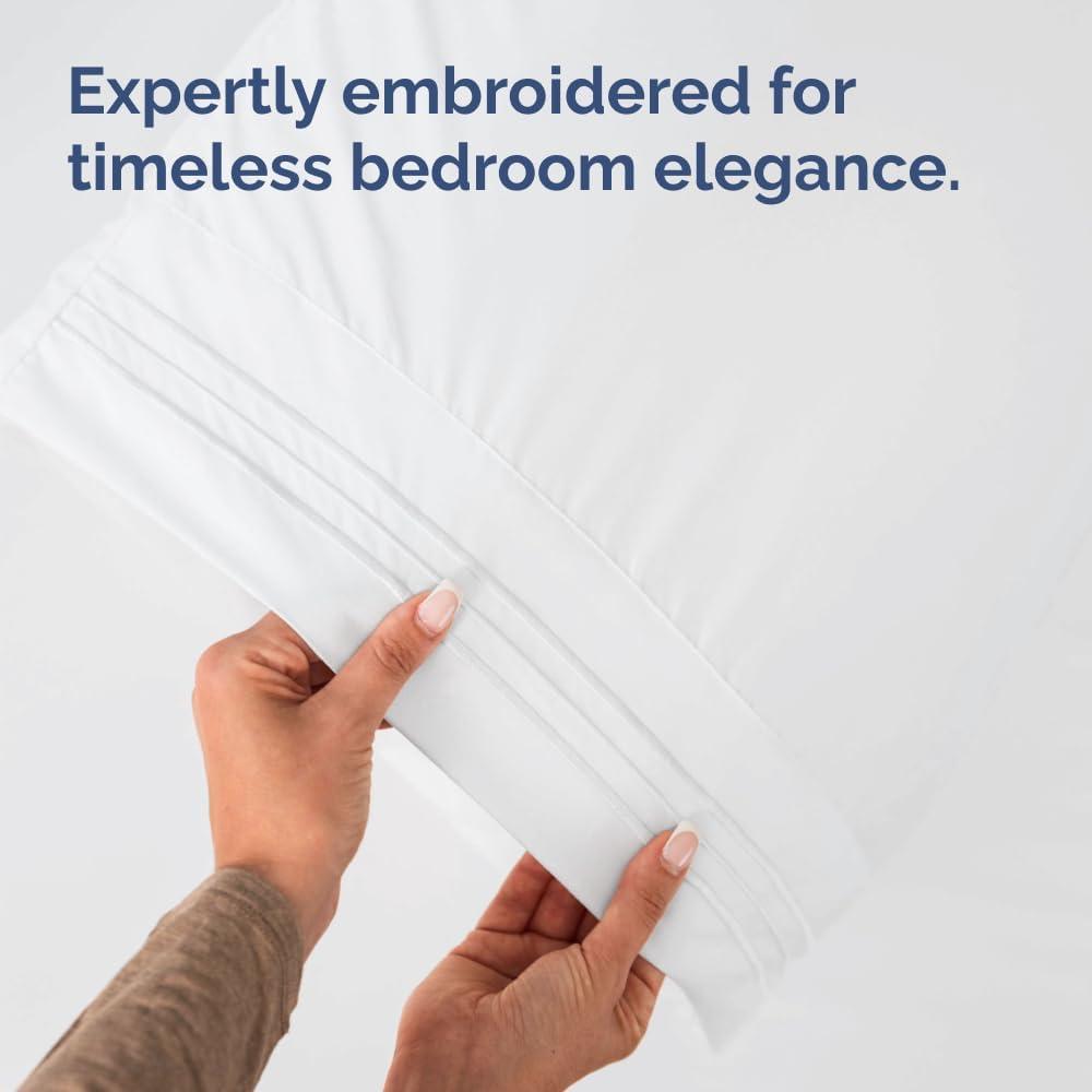 CGK Linens Soft Double Brushed Soft & Cooling Pillowcase - Set of 4