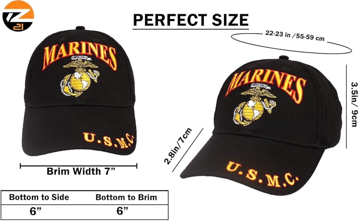 United States Marine Corps Cap | Perfect for Everyday, Comfortable | Baseball Cap for Men Women Official Licensed