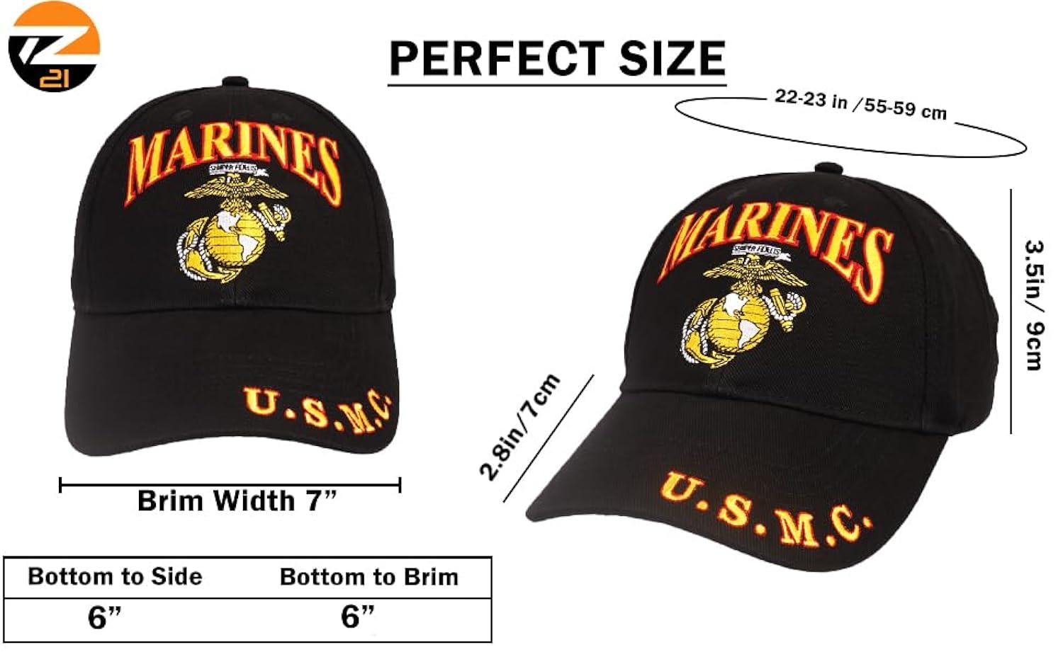 United States Marine Corps Cap | Perfect for Everyday, Comfortable | Baseball Cap for Men Women Official Licensed