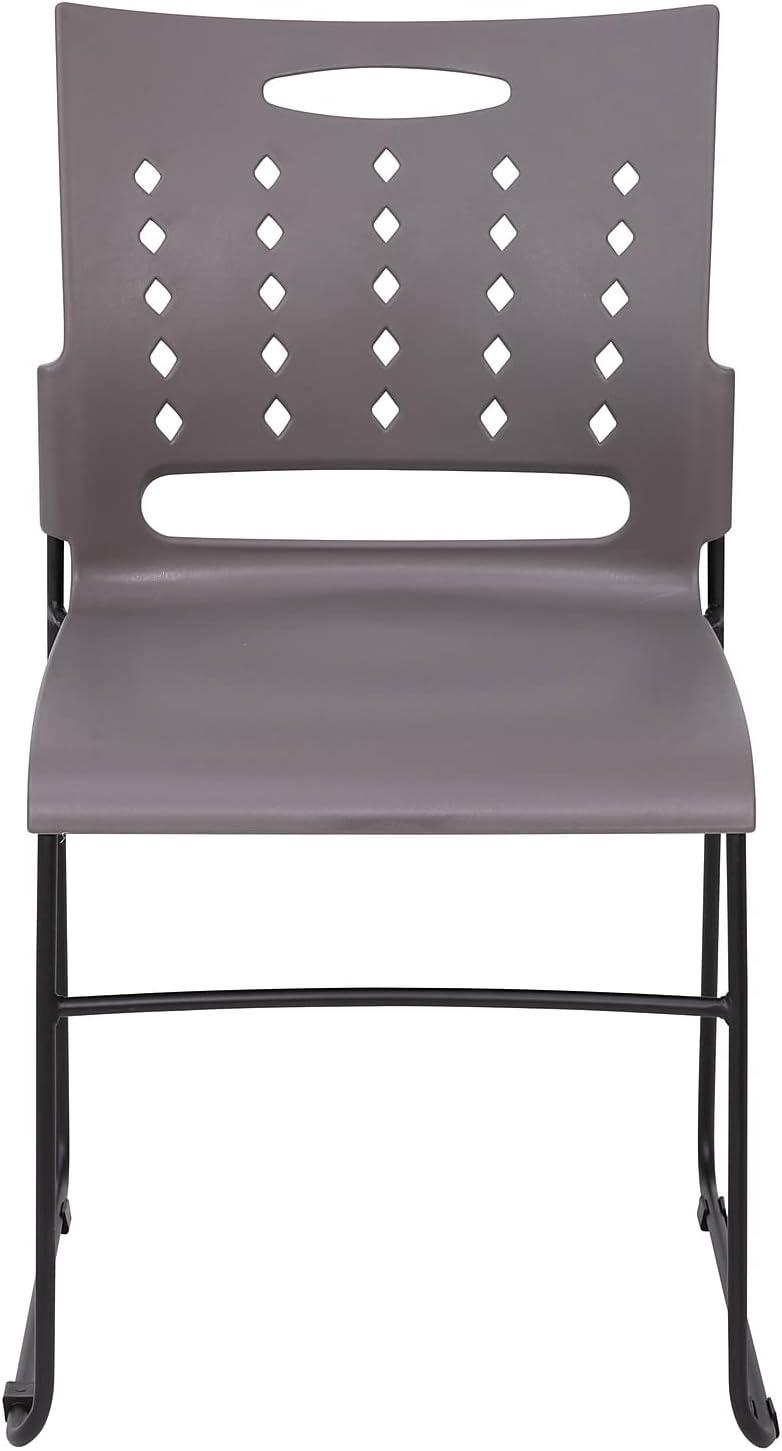 Heidi 881 lb. Capacity Sled Base Stack Chair with Air-Vent Back