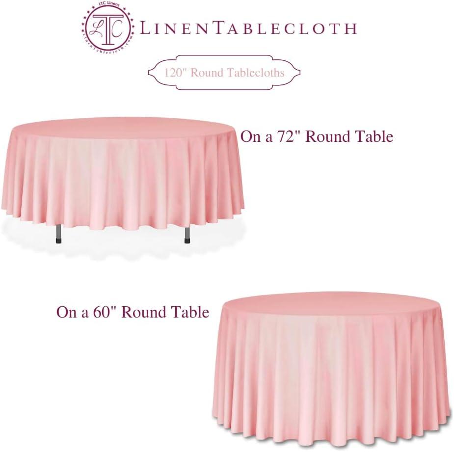 BalsaCircle Christmas Holidays 132" White Round Polyester Tablecloth Linens Decoration