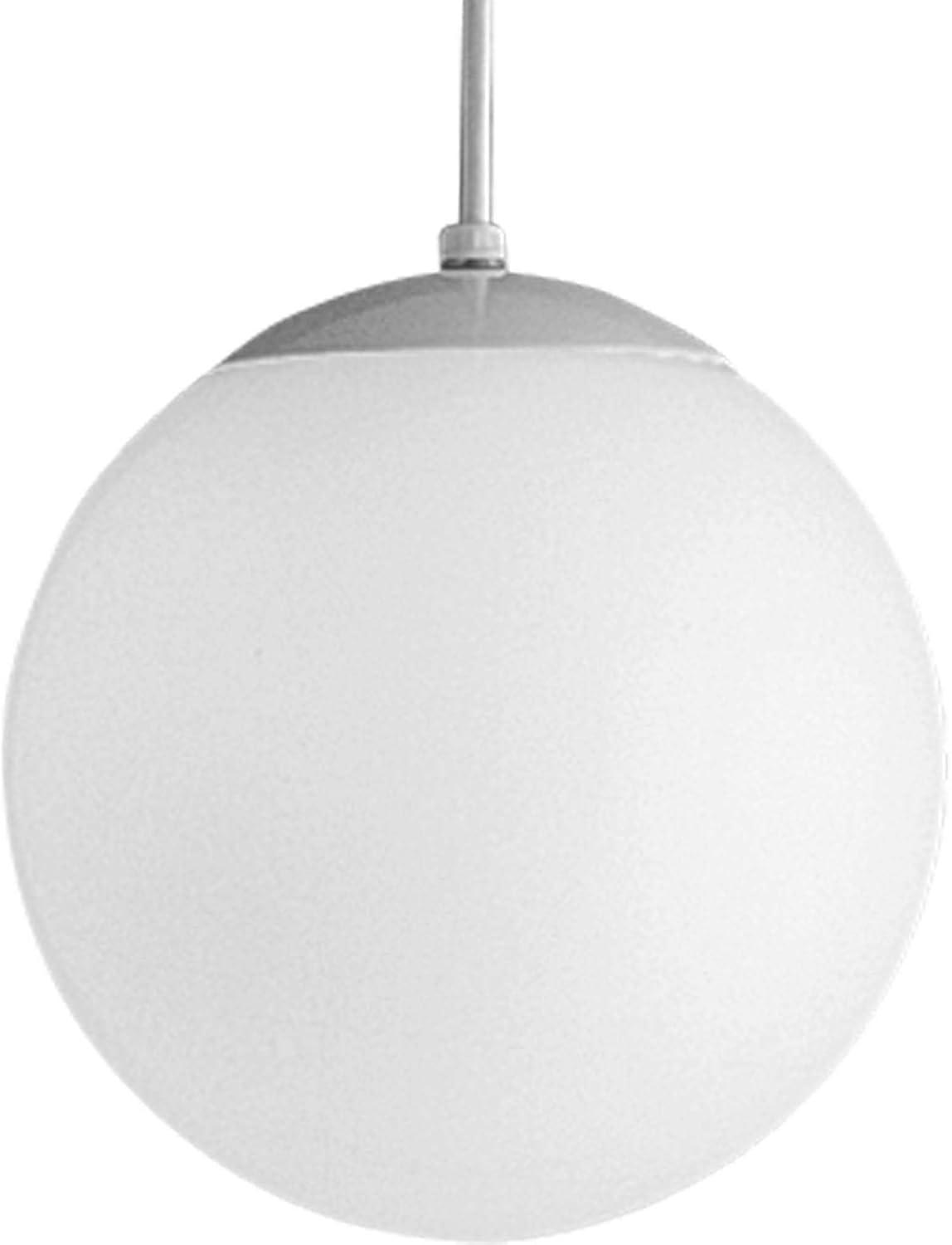 Progress Lighting, Opal Globes, 1-Light Wall Sconce, Satin White, Opal Shade