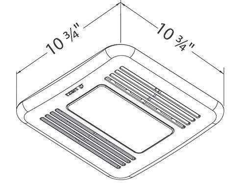 Delta Breez BreezIntegrity 80 CFM Exhaust Bath Fan/Dimmable LED Light