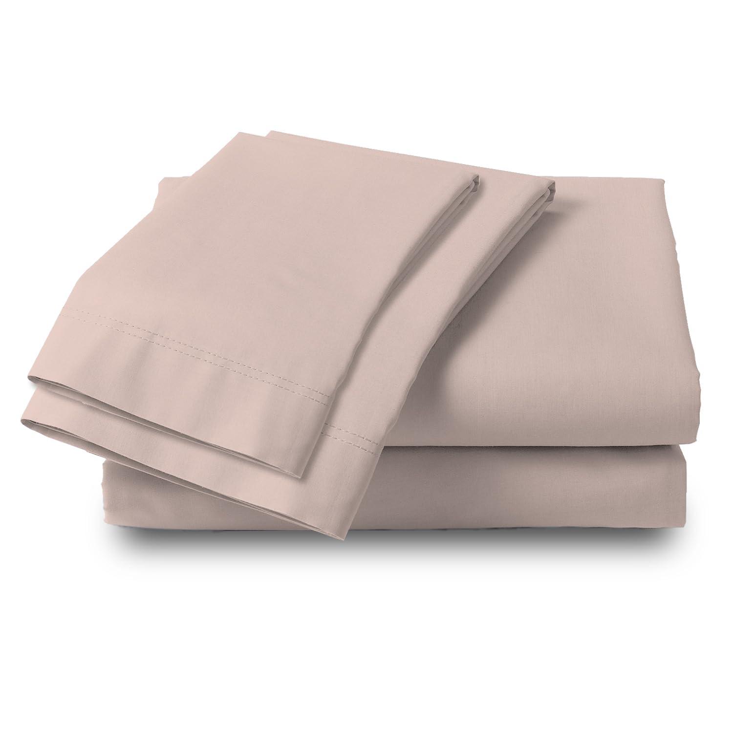 Color Sense 100% Cotton Lightweight Percale Weave Sheet Set