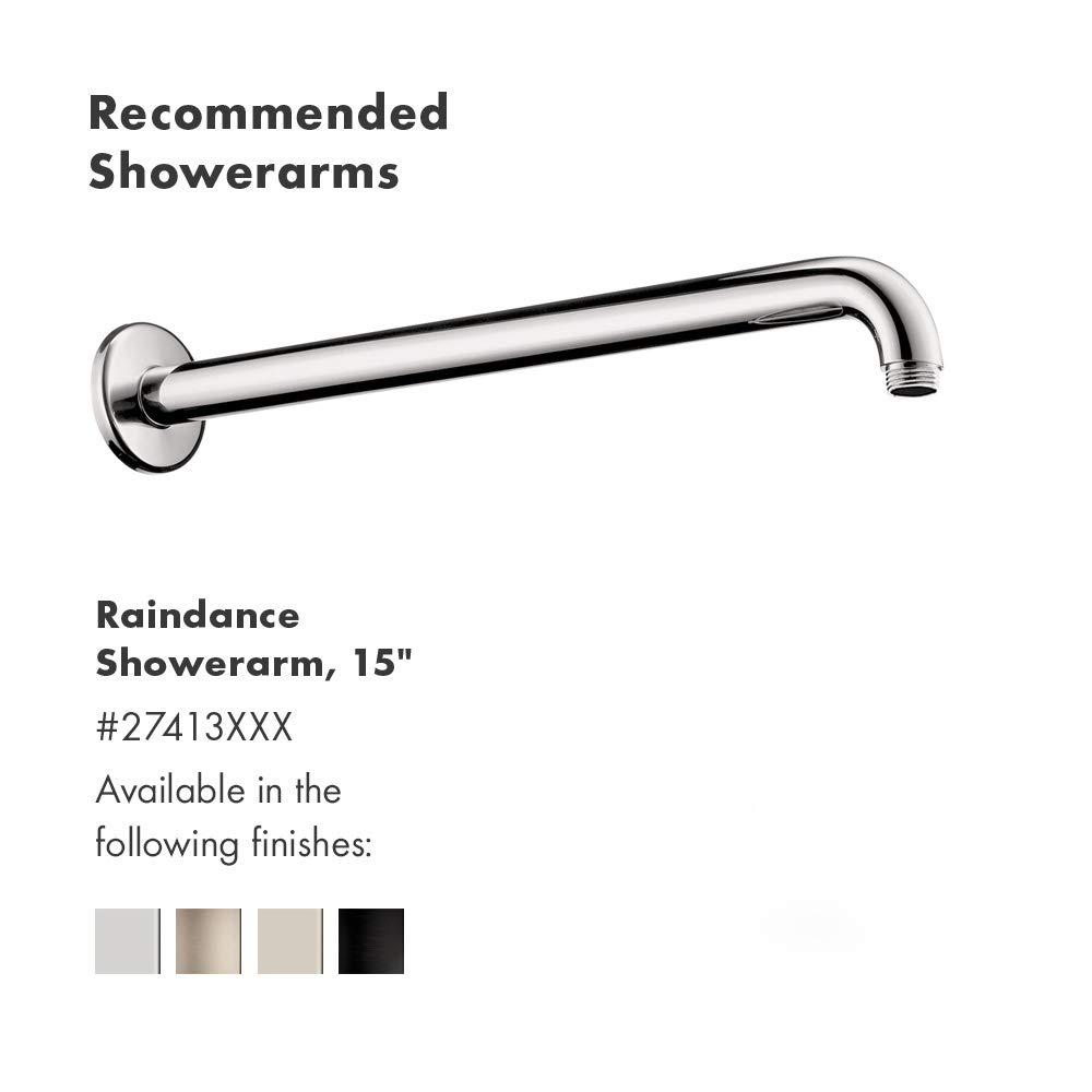 Hansgrohe Croma S 180 2-Jet Rain Fixed Shower Head with Select 4388000