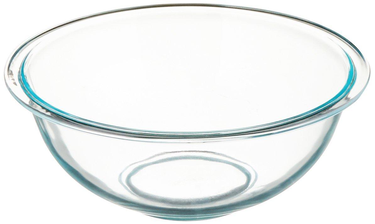 Pyrex Prepware 2.5-Quart Glass Mixing Bowl – Clear, Durable Bowl for Baking, Mixing, and Food Prep