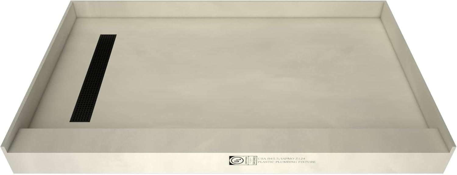 Tile Redi Rt4860l-Rb48-Kit Base'n Bench 72" X 48" Rectangular Shower Base - Tileable