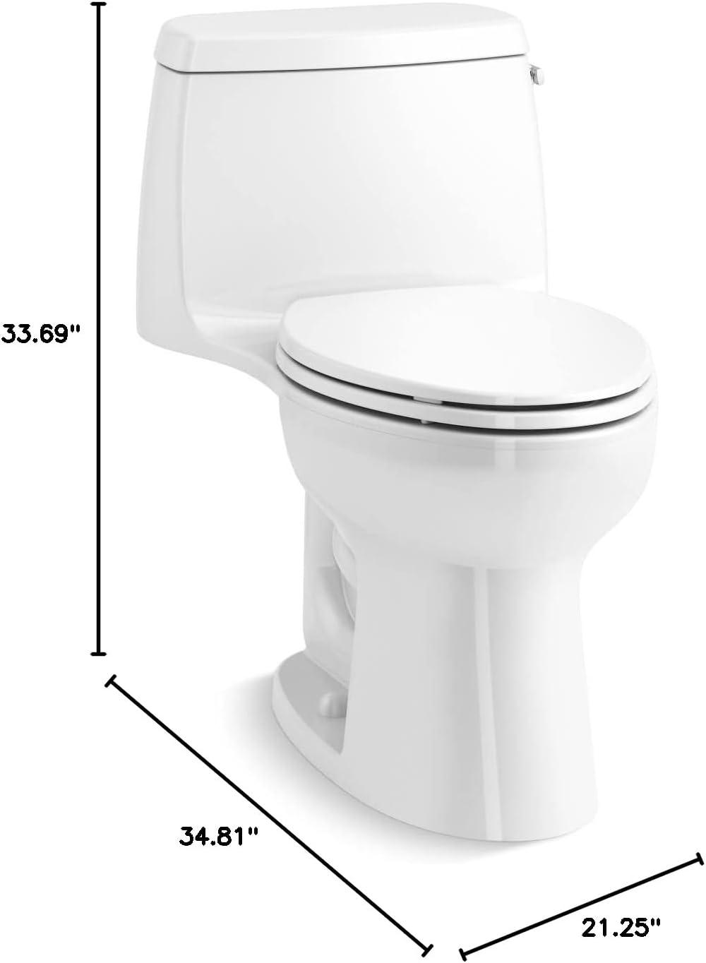 Santa Rosa One-Piece Compact Elongated 1.6 Gpf Toilet With Revolution 360 Swirl Flushing Technology
