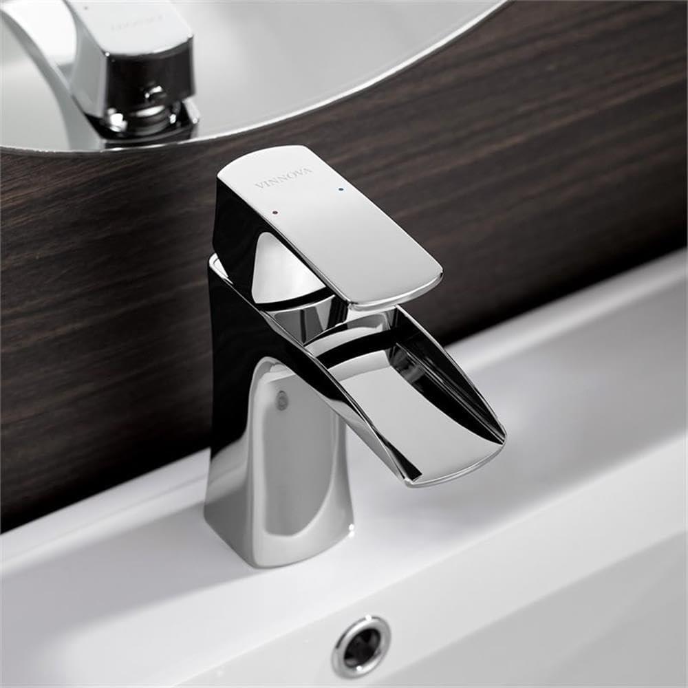 Vinnova Alessandra Single Lever Vessel Bathroom Faucet in Polished Chrome