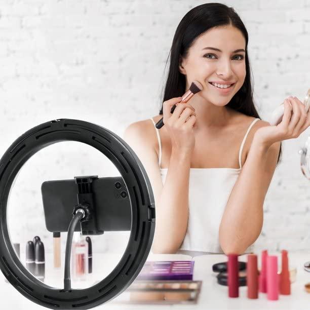 Bower® 10-In. LED Phone Ring Light Tabletop Stand for Smartphones, Black