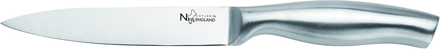 New England Cutlery New England Cutlery 7 Piece Stainless Steel Knife Block Set