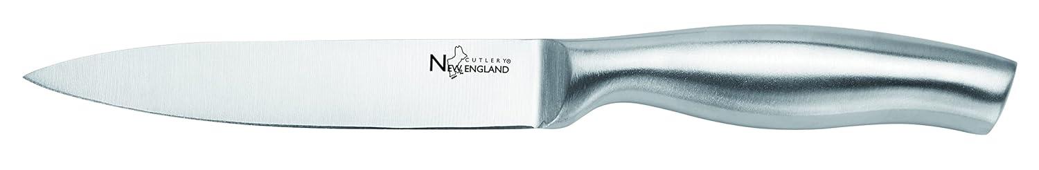 New England Cutlery New England Cutlery 7 Piece Stainless Steel Knife Block Set