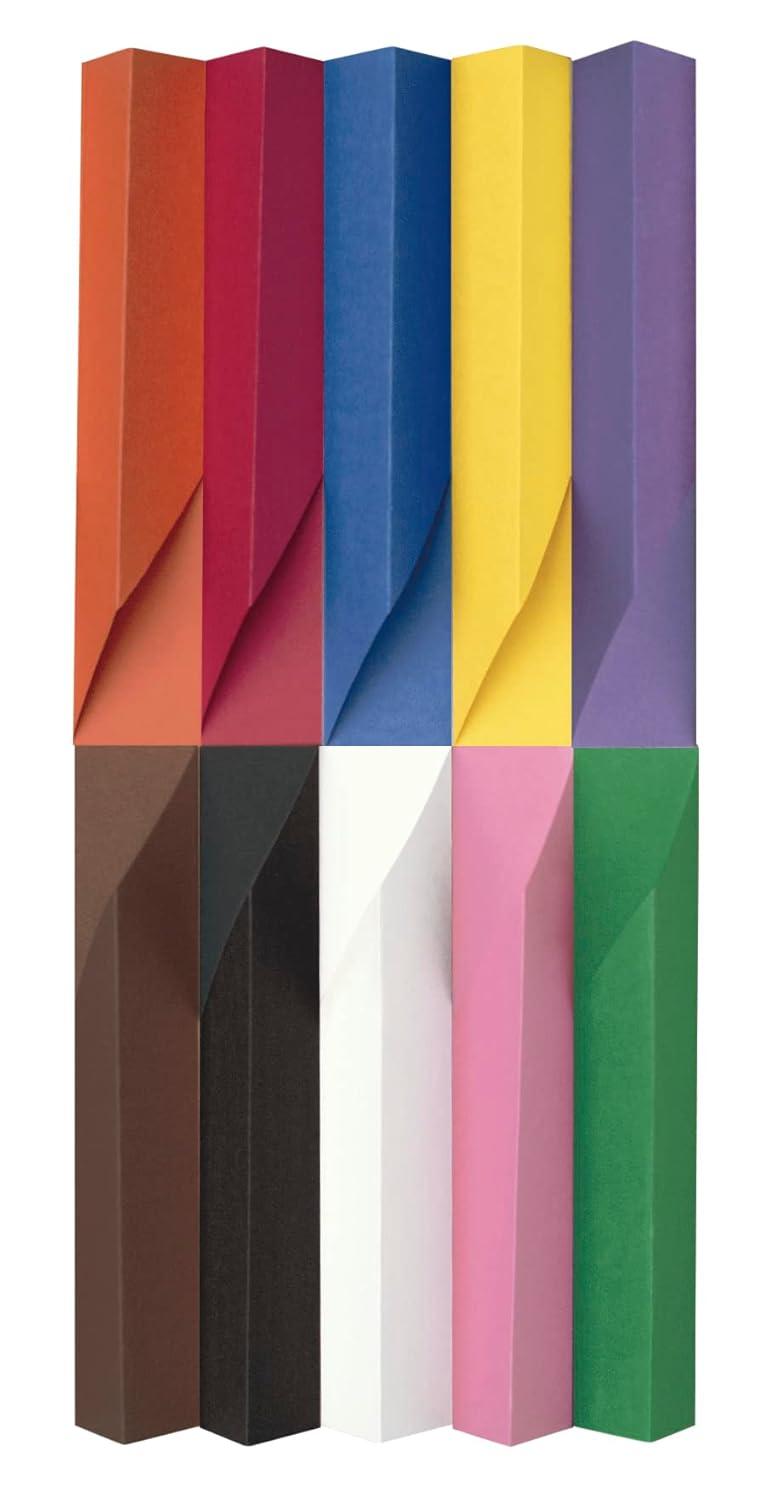 SunWorks Construction Paper, 10 Assorted Colors, 12 x 18, 50 Sheets