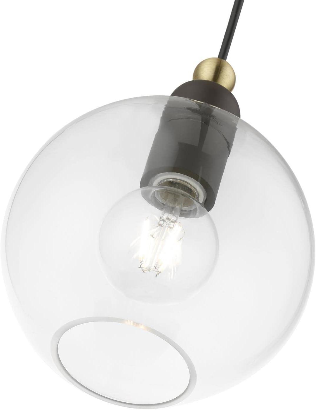 Livex Lighting Downtown 1 - Light Pendant in  Bronze/Antique Brass