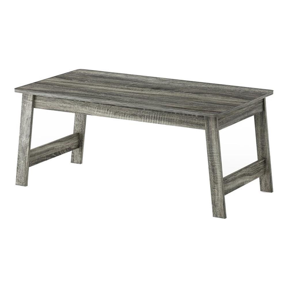 French Oak Grey Cottage Rectangular Wood Coffee Table
