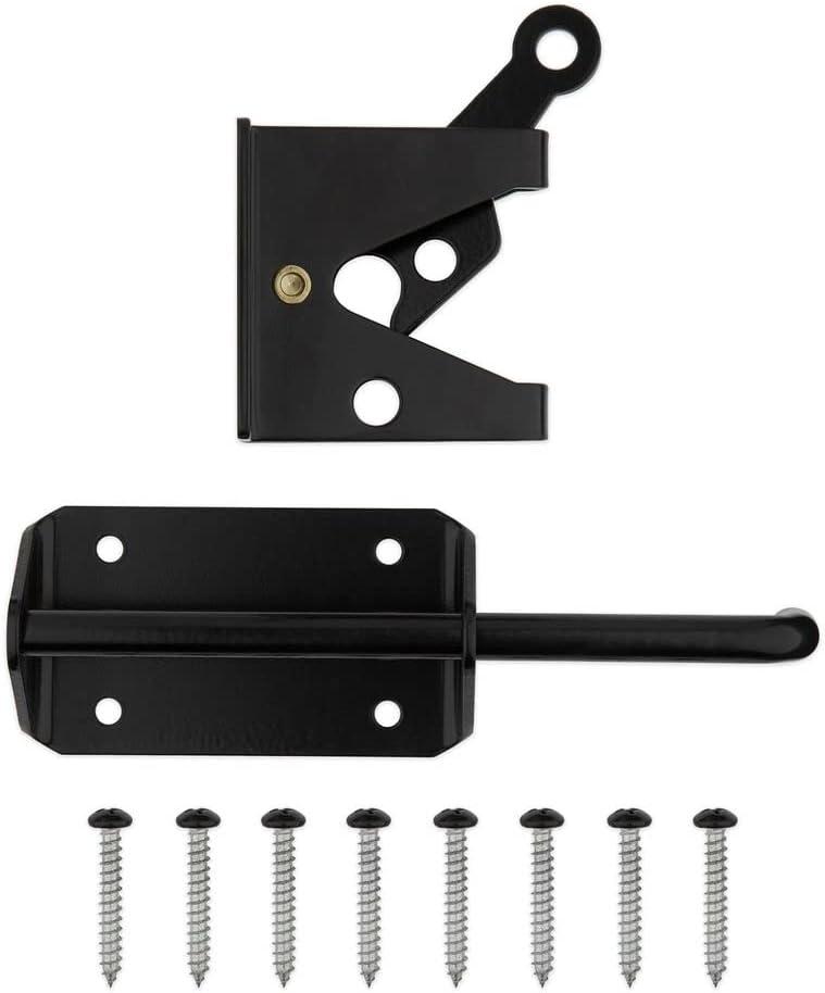 Heavy Duty Black Steel Gate Latch, 7.57 inches