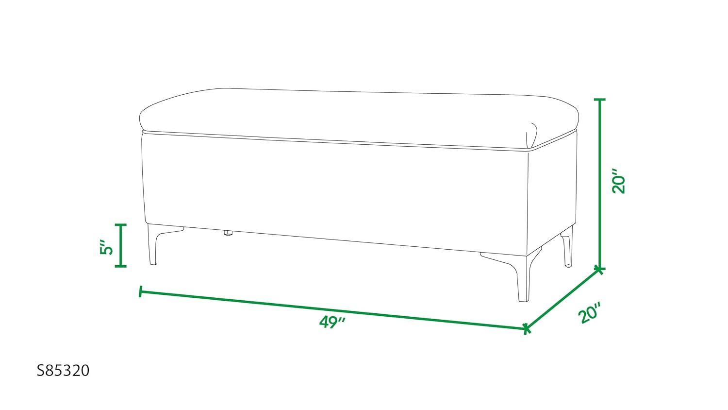 Madelyn Storage Bench Bright White