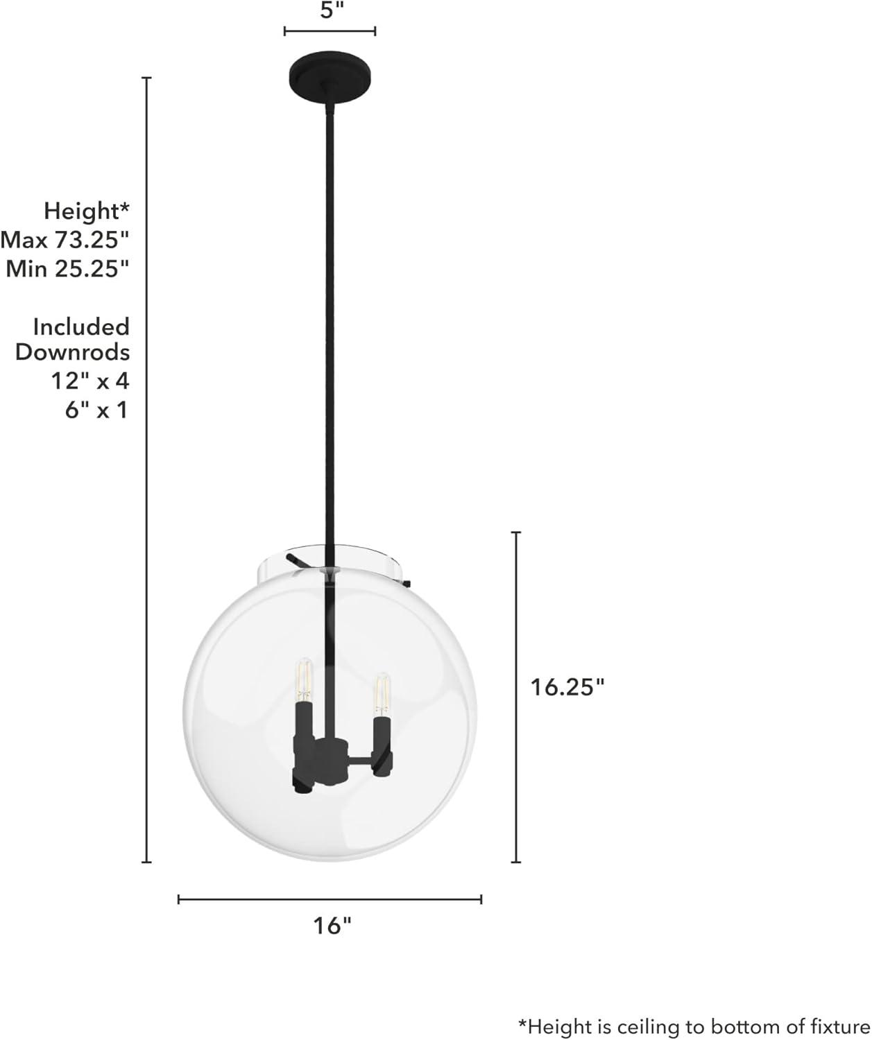 Hunter Fan Sacha 3 - Light Single Globe Pendant