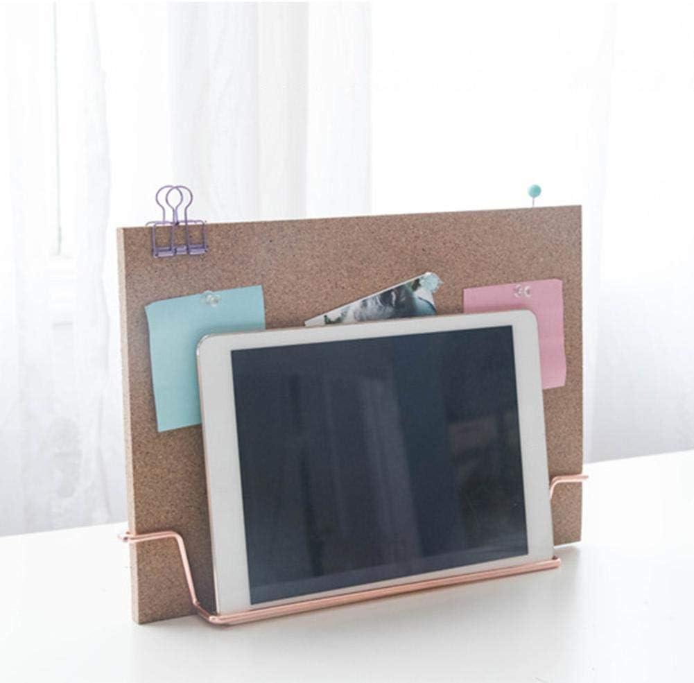 Rose Gold 12.6x9 Inch Cork Board with Metal Stand