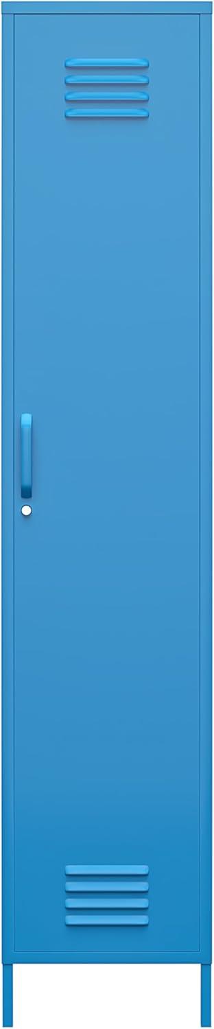 Blue Metal Locker Storage Cabinet with Adjustable Shelving