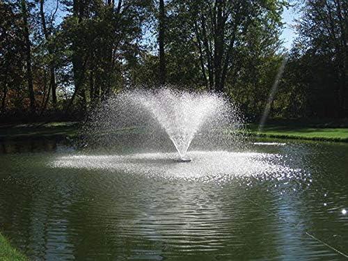 EasyPro Pond Products 24" Floating Pond Fountain Head - Narrow Umbrella Nozzle Black Float Cover