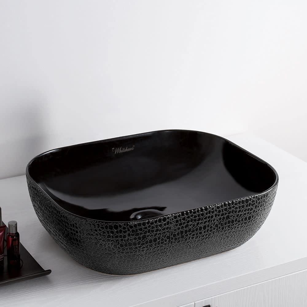 Whitehaus Collection WH71333 Whitehaus Collection Isabella Plus 12.5'' White Vitreous China Rectangular Bathroom Sink