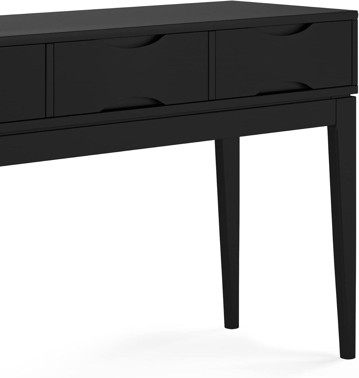 Simpli Home Harper Solid Hardwood Console Sofa Table In Black