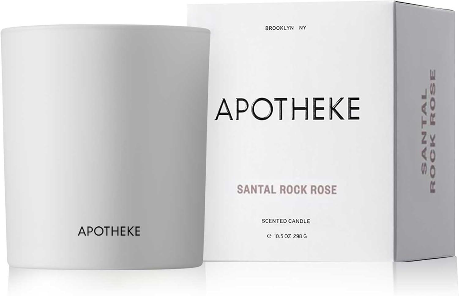 White Soy Wax Santal Rock Rose & Lavender Scented Candle