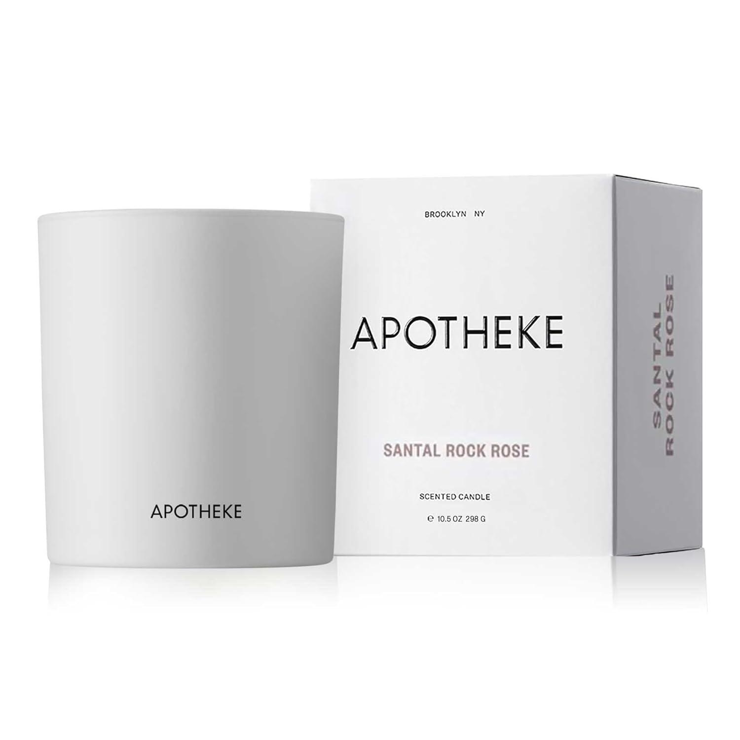 White Soy Wax Santal Rock Rose & Lavender Scented Candle
