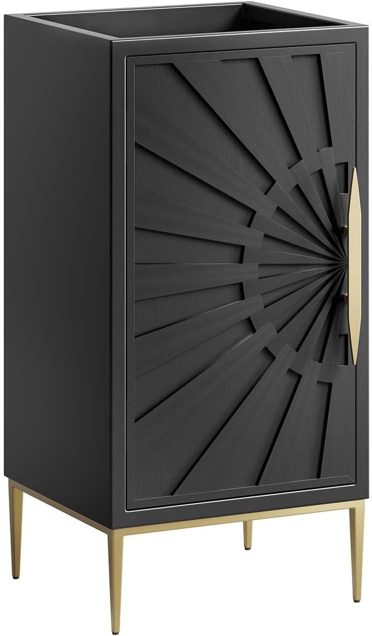Modway Modway 16.5" Single Bathroom Vanity Base Only in Black