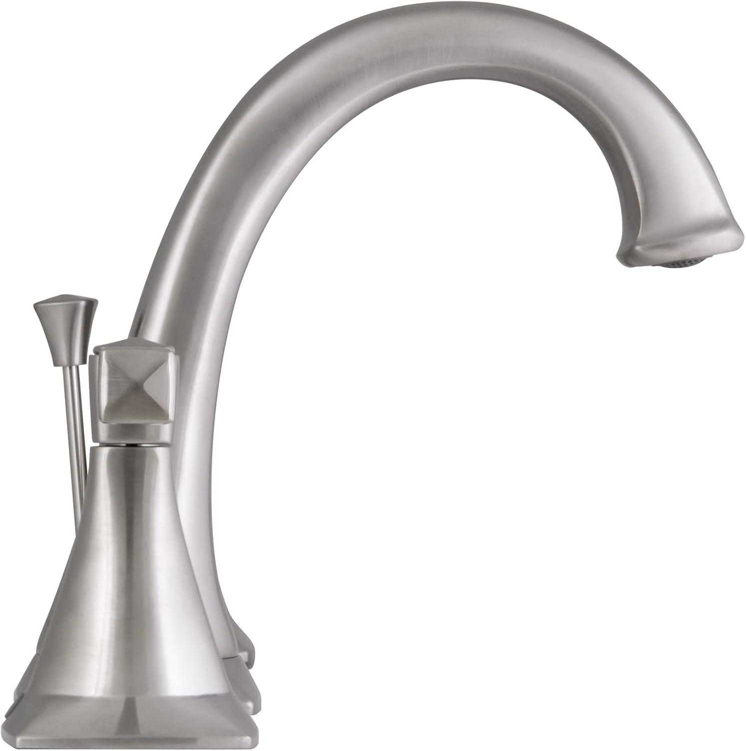 Design House Perth 2-Handle Bathroom Faucet in Satin Nickel, 8-Inch