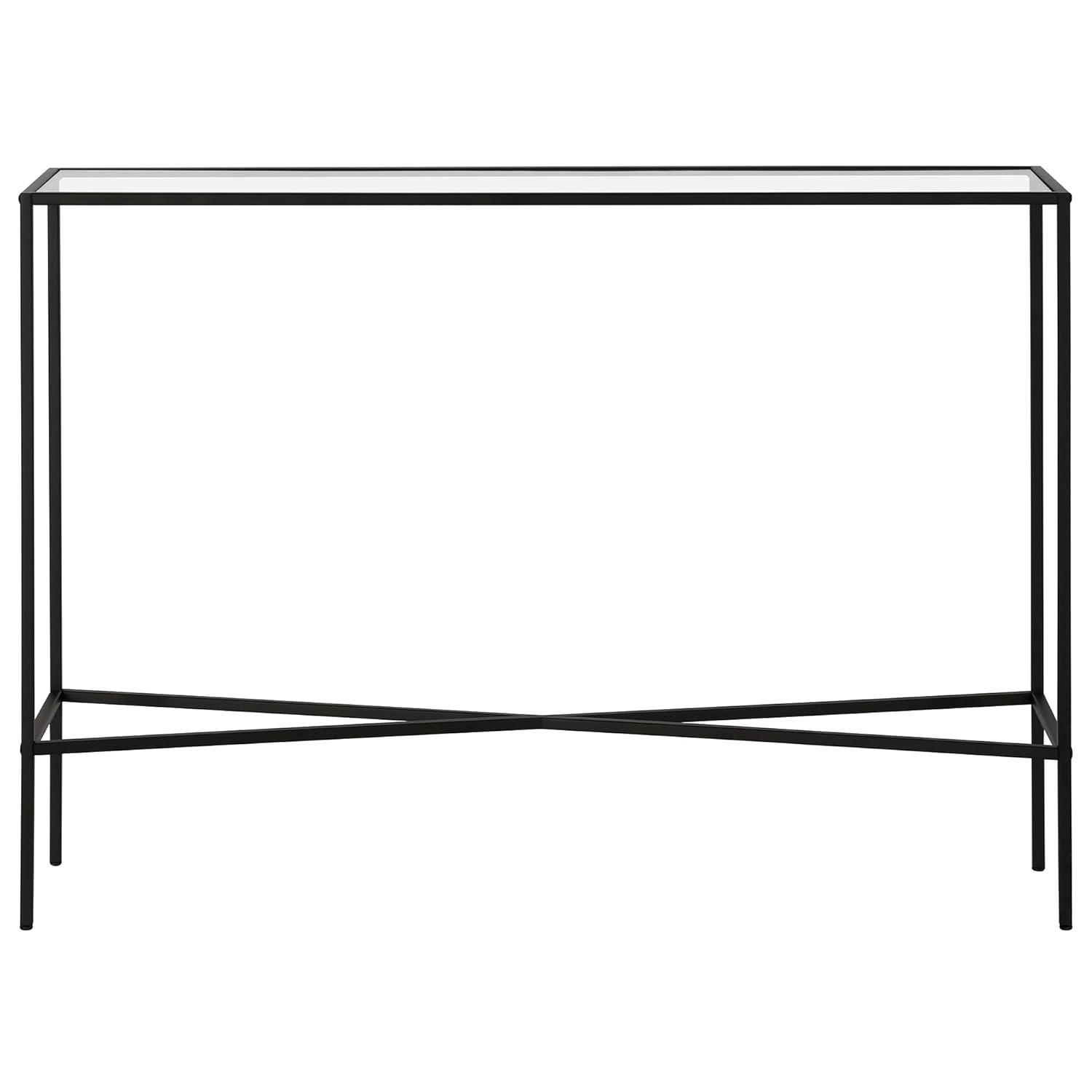 Henn&Hart Brass Coffee Table with Glass Top