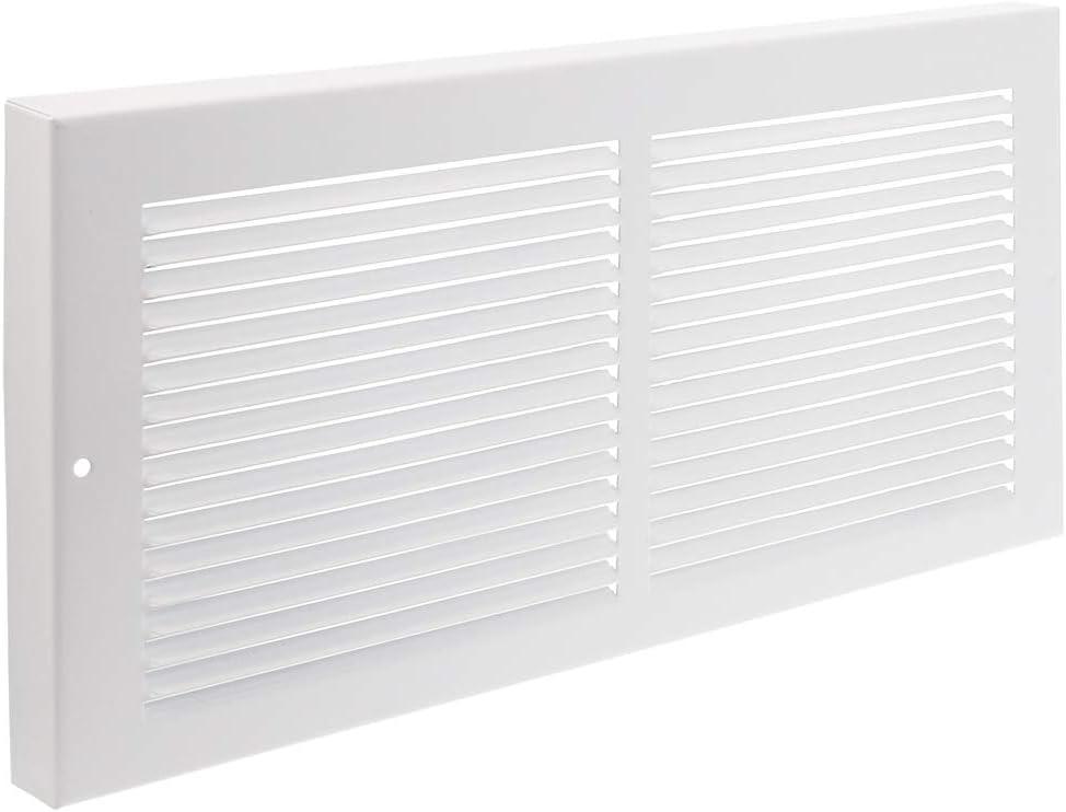 Imperial White Steel Baseboard Return Air Grille, 14 x 6 Inch