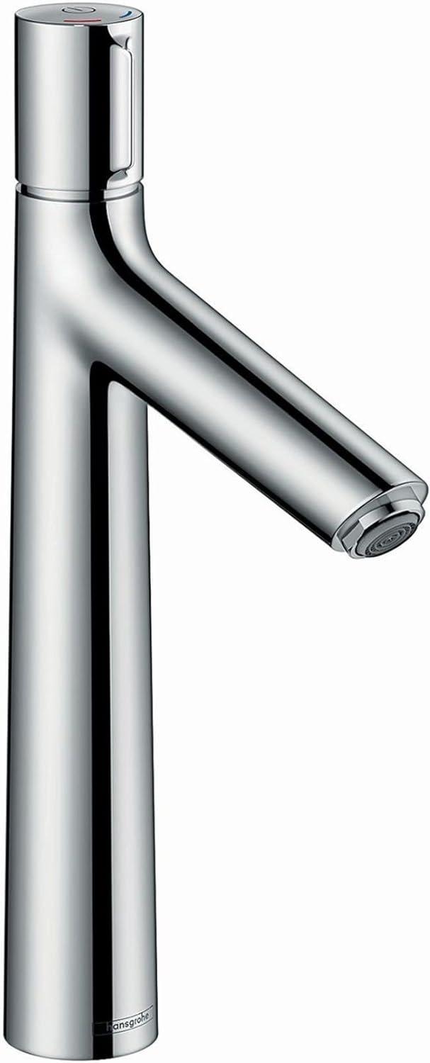 Sleek Polished Chrome High Arc Minimalist Bathroom Faucet