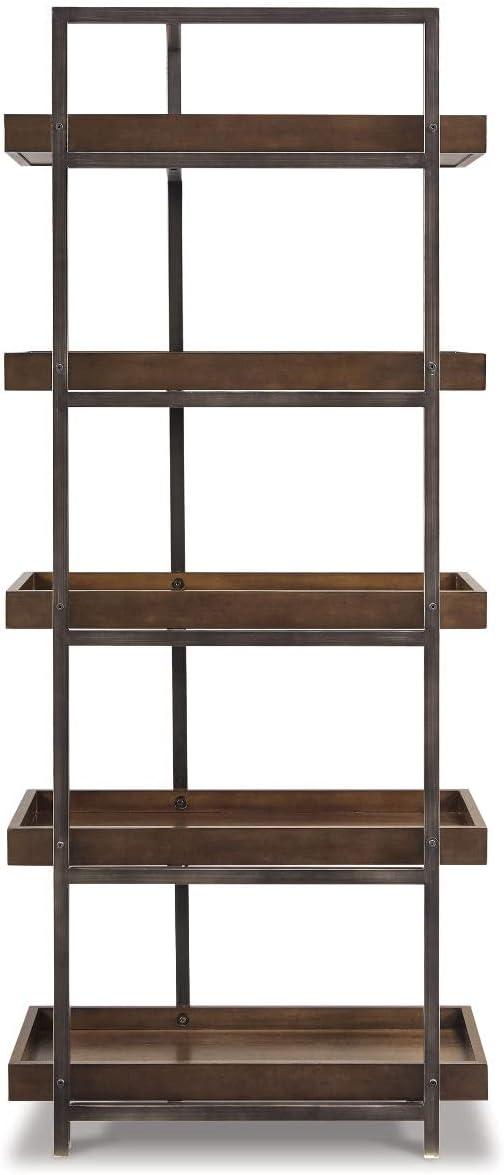 Signature Design by Ashley Starmore Industrial Entertainment Center Pier or Bookcase, Brown