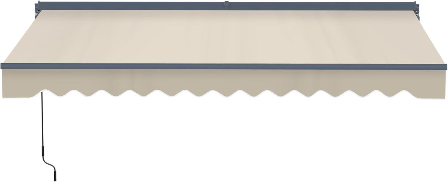 Semi-Cassette Patio Awning with LED Lights - Moroccan Collection