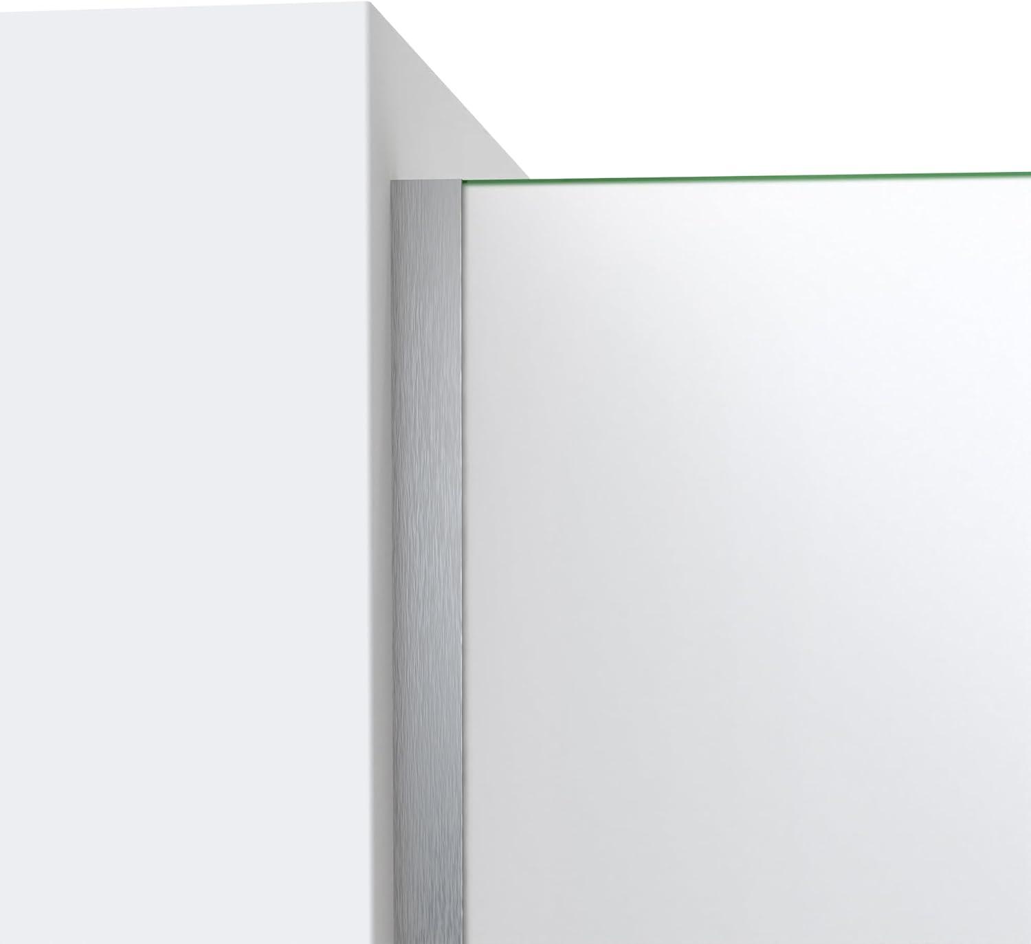 DreamLine Linea 30 in. W x 72 in. H Frameless Shower Screen in Brushed Nickel
