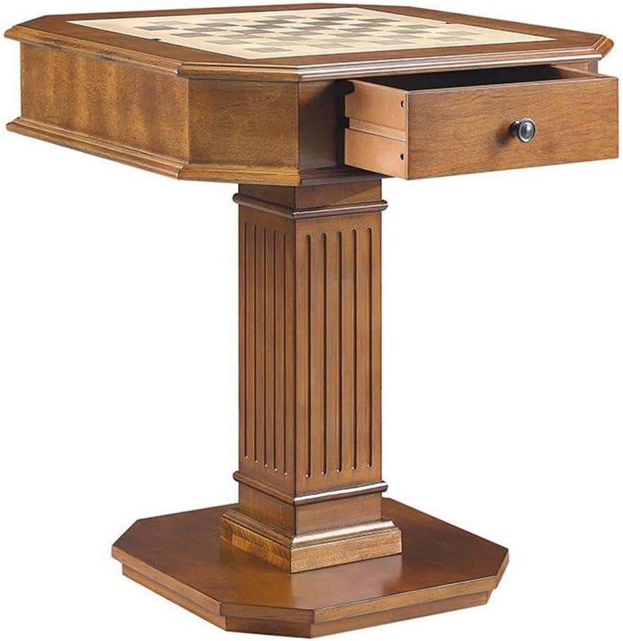 ACME Galini 2-Drawer Wooden Game Table in Walnut